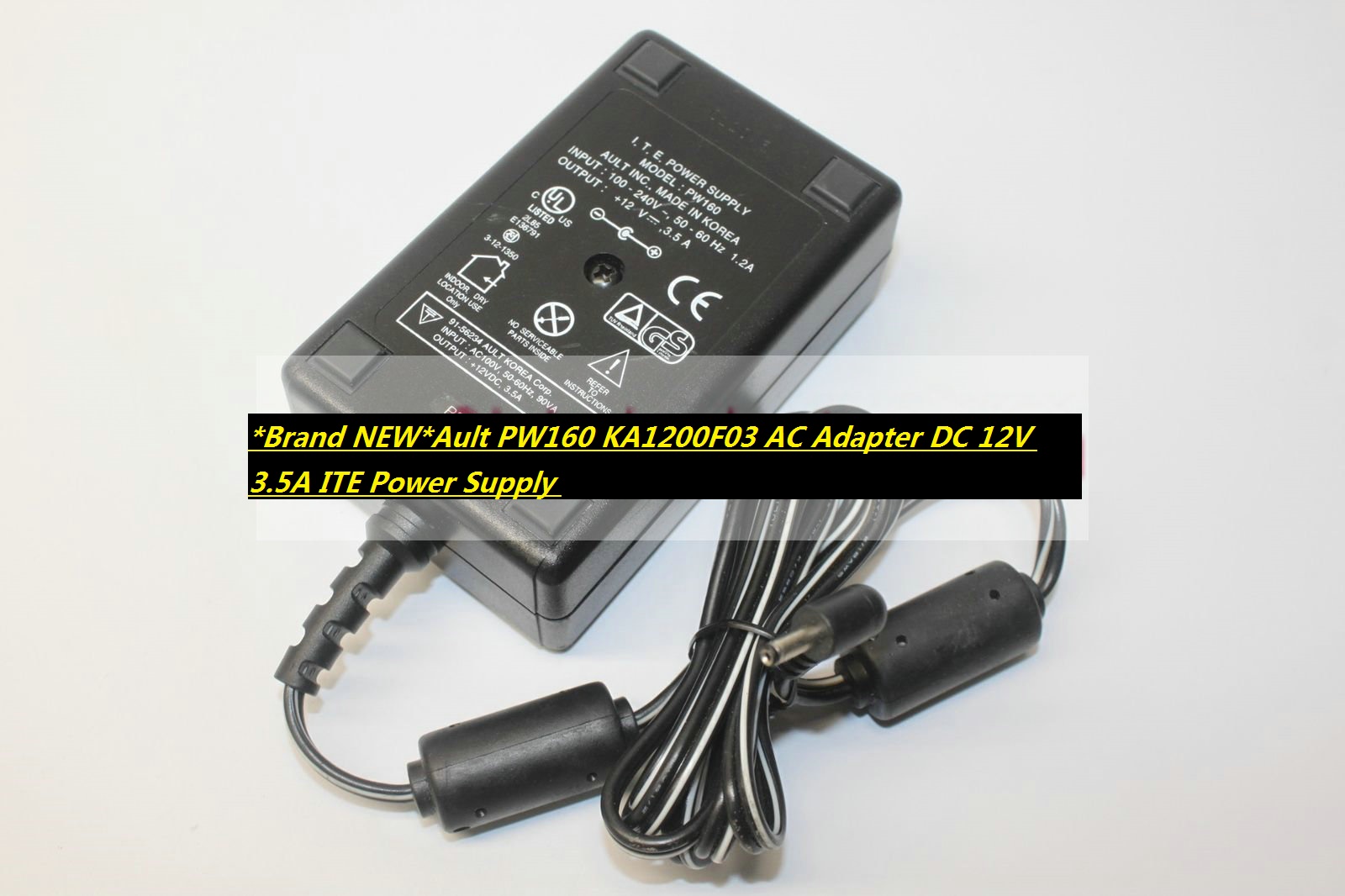 *Brand NEW*Ault PW160 KA1200F03 AC Adapter DC 12V 3.5A ITE Power Supply